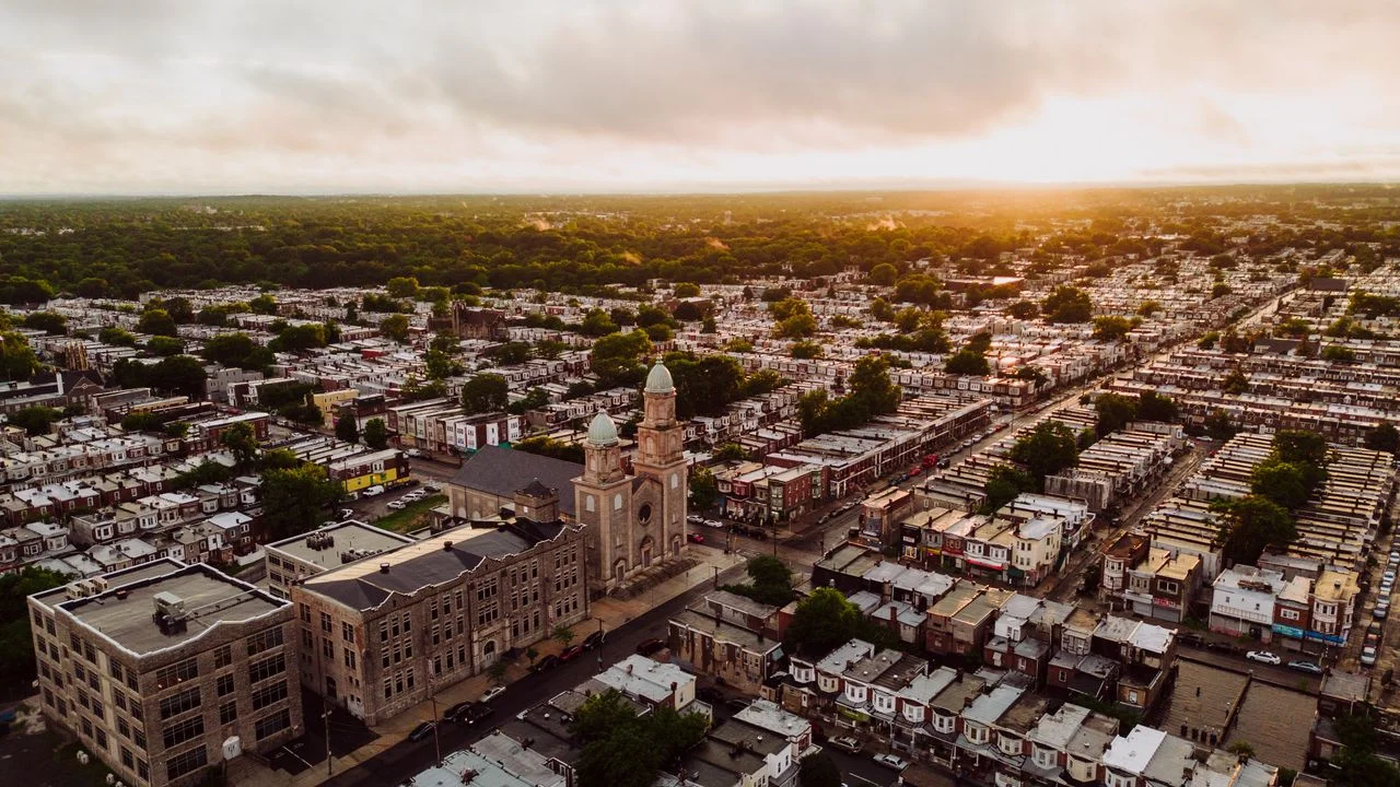 Aerial view of Hackensack, NJ