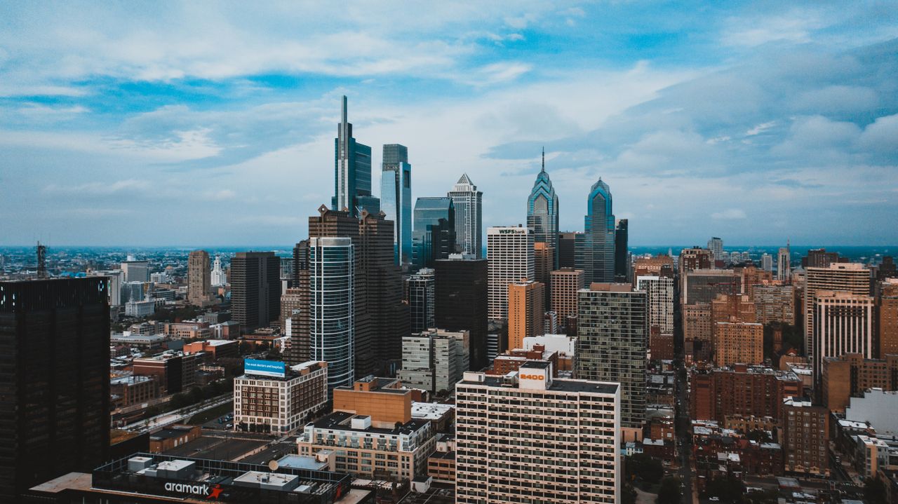 Pennsylvania city skyline